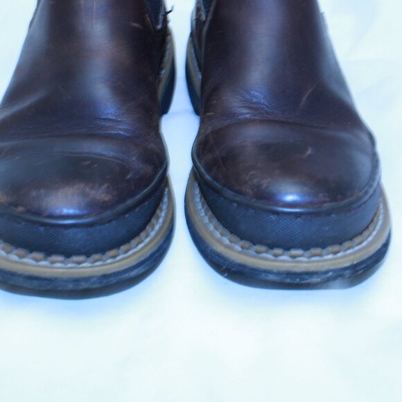 Georgia Romeo Kids Size 5M Brown Leather ROMEO Low Chelsea Pull On Work Boots - Picture 16 of 16
